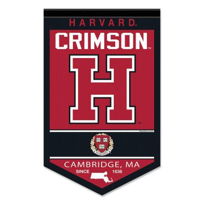 College Flags & Banners Co. Harvard Crimson Heritage History Banner Pennant