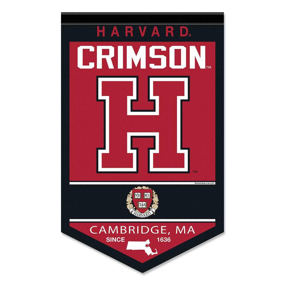 College Flags & Banners Co. Harvard Crimson Heritage History Banner Pennant