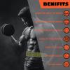 9 mm Leather Fitness Weight Lifting Belt for Women & Men with 4 Inches Padded Lumbar Support for Power Lifting Workout & Squats Exercise(A-Green/XS) view 3