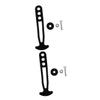 ABOOFAN 2pcs Kayaks Canoes Boat Clip Rubber Ladder Holder for Use Lightweight Stowing Bracket Secure Retaining Clip Compatible Ladder Models Easy to Install view 1
