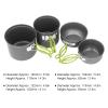 4Pcs Camping Pot Kit Camping Cooking Set Portable Aluminum Alloy Camping Cookware Mess Kit with Folding Handle for Backpacking, Outdoor Hiking and Picnic view 2