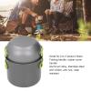 4Pcs Camping Pot Kit Camping Cooking Set Portable Aluminum Alloy Camping Cookware Mess Kit with Folding Handle for Backpacking, Outdoor Hiking and Picnic view 4