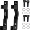 NineFit Basics Bike Bicycle Cycling Disc Brake Mount Adaptor for 203mm Front Caliper PM-PM-F/R203 (Black), Medium view 2