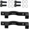NineFit Basics Bike Bicycle Cycling Disc Brake Mount Adaptor for 203mm Front Caliper PM-PM-F/R203 (Black), Medium view 3