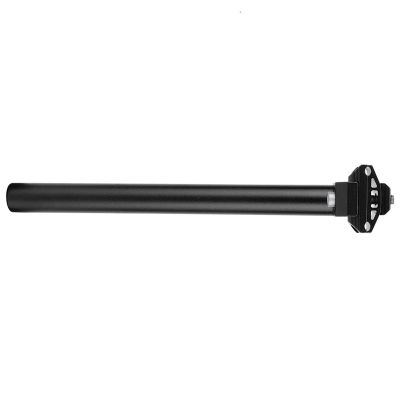1 Inch Seat Post Chrome Seatpost Aluminium Alloy 25.4*300Mm Mountain Road Shockproof Saddle Seat Post Tube Seatpost (Black)