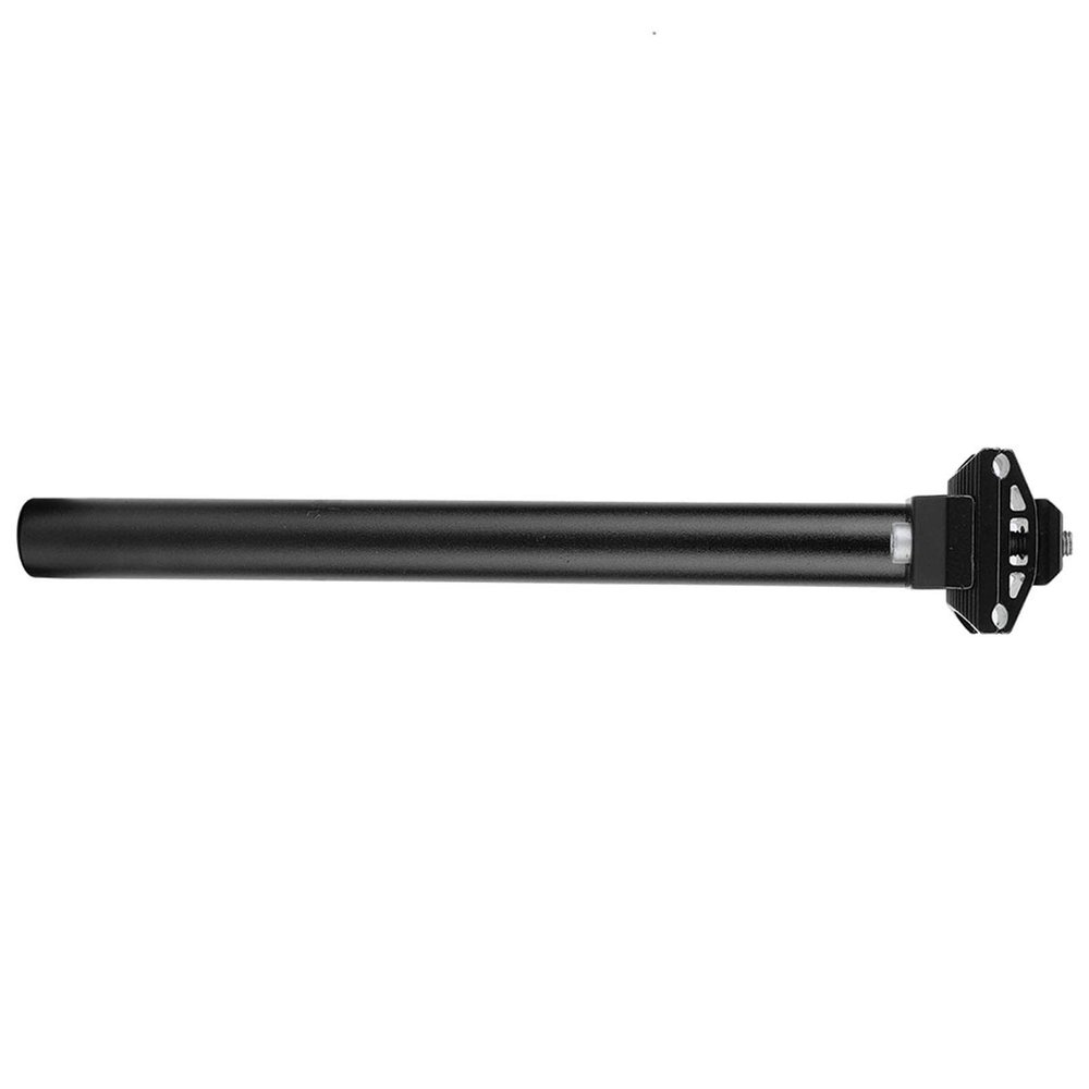 1 Inch Seat Post Chrome Seatpost Aluminium Alloy 25.4*300Mm Mountain Road Shockproof Saddle Seat Post Tube Seatpost (Black)