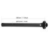 1 Inch Seat Post Chrome Seatpost Aluminium Alloy 25.4*300Mm Mountain Road Shockproof Saddle Seat Post Tube Seatpost (Black) view 2