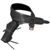 HILASON Western Right Hand Gun Holster Rig 22 Cal Leather Cowboy | Costume Belt view 1