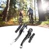 Qiilu Bike V Brake, 1 Pair Aluminium Alloy Mountain Bike V Shape Mechanical Dual Pivot Brake Set Repair Parts Accessory view 3