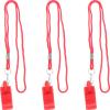BESPORTBLE 3pcs Emergency Whistle Lanyard for Outdoor Survival Lightweight Portable Whistle for Hiking Bird Training and Use