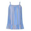 Uillui Womens Sleeveless Flowy Tank Top Flowy Tank Top Loose Cami Tunic Shirts Pleated Dressy Swing Spaghetti Strap Camisole Blue view 4