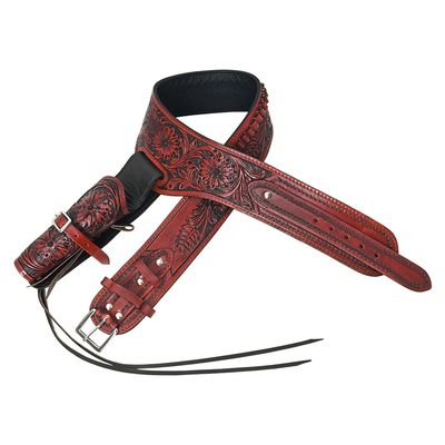 HILASON Western Right Hand Gun Holster Rig 22 Cal Leather Cowboy | Costume Belt
