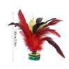 Qiilu China Foot Kick Shuttlecock Foot Kick Shuttlecock 5Pcs 20Cm Height Handmake Shuttlecock China Foot Kick Entertainment Games view 2