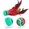 Qiilu China Foot Kick Shuttlecock Foot Kick Shuttlecock 5Pcs 20Cm Height Handmake Shuttlecock China Foot Kick Entertainment Games view 3