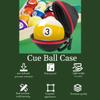 Qiilu Cue Ball Bag Clip On Cue Ball Case Holder Circle Storage Bag Training Ball Aluminum Alloy Buckle for Attaching Pool Balls, Billiard Balls, Training Balls view 3