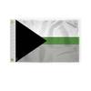AGAS Demiromantic Pride Boat Nautical Flag 12x18 Inch - Printed 200D Nylon - Brass Grommets Fade Proof Vivid Colors - Small Demiromantic Pride flag for Bike Car view 1