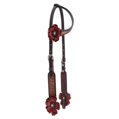 Circle Y Sarah Rose Vintage OneEar Headstall Brown