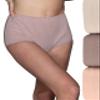 Vanity Fair Women's Perfectly Yours High Waisted Brief Panties, Cotton-3 Pack-Peach Opal/Baked Blush/Fawn, 6 view 1