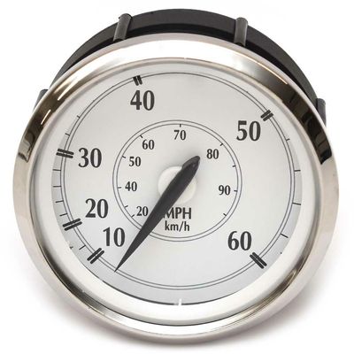 Faria Beede Boat Speedometer Gauge SE9868 | Newport Silver 3 1/4 Inch