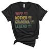 Custom Wife Mother Grandma Legend Since Shirt, Vintage Family Timeline Design T-Shirt, Personalized Vintage Tee view 1