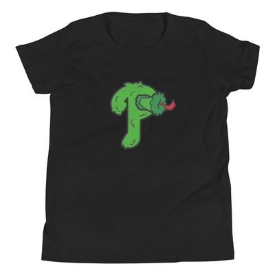 Phillie Phanatic Kids T-Shirt, Phanatic Baseball Design Kids Shirt Black