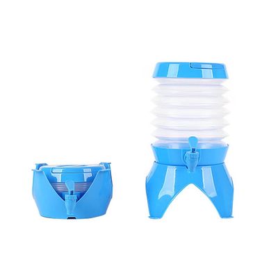ihreesy Camping Water Container,5.5 L Collapsible Water Bucket Portable Water Tank Reusable Water Storage Carrier Jug No-Leak Water Dispenser with Drain Tap for Outdoors Hiking