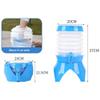 ihreesy Camping Water Container,5.5 L Collapsible Water Bucket Portable Water Tank Reusable Water Storage Carrier Jug No-Leak Water Dispenser with Drain Tap for Outdoors Hiking view 4