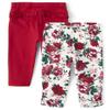 The Children's Place,and Newborn Ruffle Pull-On Pants 2-Pack,9-12 Months view 1
