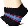 CS CELERSPORT Ankle Socks for Women and Men Athletic Running Socks Low Cut Sports Tab Cushion Socks for Men and Women (6 Pairs), Medium, Black&Blue view 1