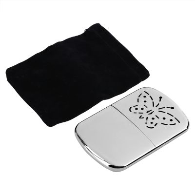 Hand Warmers, 3 7X 2 7 x0 6inch Pocket Hand Warmer, Zinc Alloy Portable Pocket Liquid Fuel Censer Hand Warmer, Small Heater Longer Lasting Refillable Reusable Outdoor Indoor