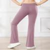 Stelle Girl's Flare Leggings High Waisted Yoga Pants Bootcut Dance Casual Pants Activewear Kids Bell Bottoms(Dusty Lavender,XL) view 2