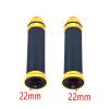 Motorcycle Grips Hand Rubber Pedal Biker Scooter Handlebar Grips Modified Handlebar Throttle Turn Grip (Color : Gold 22-22, Size : A) view 2
