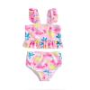 Little Girl Swimsuits Kids Toddler Baby Girls Spring Summer Print Sleeveless Tops Shorts Girls (Pink, 18-24 Months) view 1