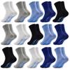 SkiBeaut 15 Pairs Toddler Socks, Kids Gripper Non Slip Boy Girls Crew Grips Toddlers Grippy Anti Skid Children House Socks for 3-5 Years view 1