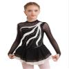 YOOJOO Figure Skating Dress Rhythmic Gymnastics Leotard Skirt Girl Hook Sleeves Competition Performance Dance Dress White 16 Years view 3