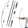 Long Bows for Hunting Adult - 64 Detachable Archery Traditional Longbow, 25-100lbs English Longbow for Right Hand Left Hand Adult Outdoor Sports (30lbs, Black) view 1