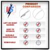 Long Bows for Hunting Adult - 64 Detachable Archery Traditional Longbow, 25-100lbs English Longbow for Right Hand Left Hand Adult Outdoor Sports (30lbs, Black) view 3