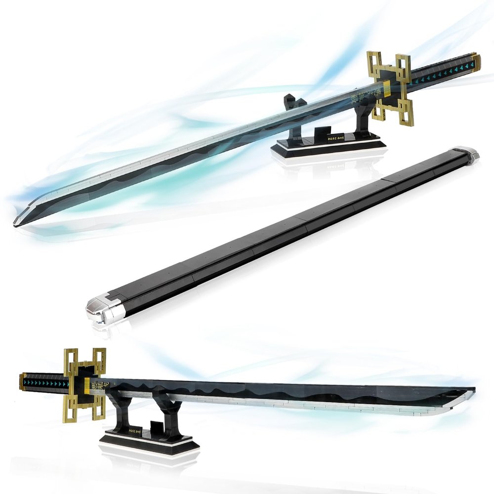 Tokitou Muichirou Demon Sword Building Set, Anime Katana Slayer for Adult