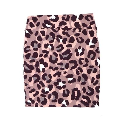 Lularoe Cassie e Large L Leopard Print Gray White Black Womens Knee Length Pencil Skirt fits Sizes 14-16 LARGE-234-I