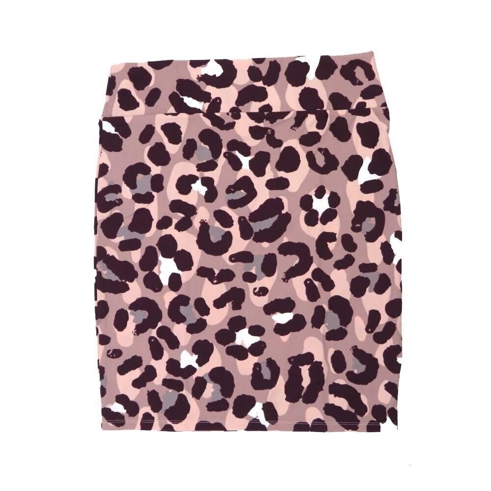 Lularoe Cassie e Large L Leopard Print Gray White Black Womens Knee Length Pencil Skirt fits Sizes 14-16 LARGE-234-I