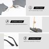 DOOVID Bat Novelty Sunglasses Flame Rimless Sunglasses Women Men Party Trendy UV400 Protection Sun Glasses 1 Pack Bat Grey (Gold Frame) view 4