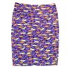Lularoe Cassie f X-Large XL Feathers Mandalas Womens Knee Length Pencil Skirt fits Sizes 18-20 XL-261 Multicoloured view 1