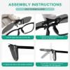 Eyekepper Flip-up Clip-on Sunglasses Polarized Metal Glasses Clip 60x43 MM(Silver Mirror) view 4