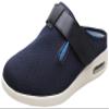 ACE SHOCK Mens Diabetic Shoes Wide Width Elderly Summer Walking Sandals Adjustable Strap Breathable Air Cushion Slippers for Plantar Fasciitis Bunions Swollen Feet (9.5, Navy) view 1
