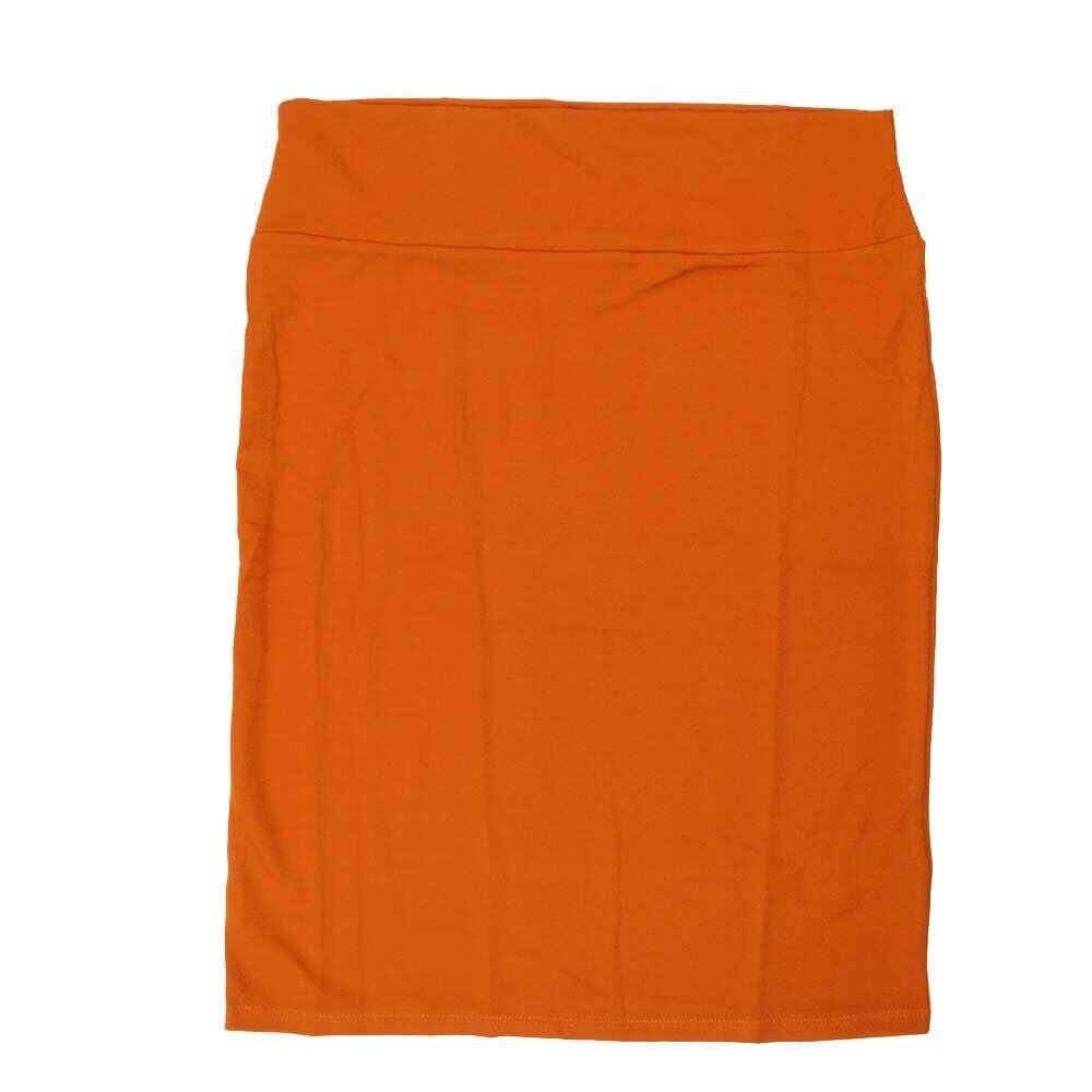 Lularoe Cassie f X-Large XL Solid Pumpkin Orange Womens Knee Length Pencil Skirt fits Sizes 18-20 XL-274-F