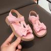 Kids Girls Sandals Open Toe Ankle Strap Dress Shoes Wedding Party for Toddler Kids Bowknot Toddler Boys Dress Shoes (Pink, 28) view 2
