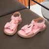 Kids Girls Sandals Open Toe Ankle Strap Dress Shoes Wedding Party for Toddler Kids Bowknot Toddler Boys Dress Shoes (Pink, 28) view 4