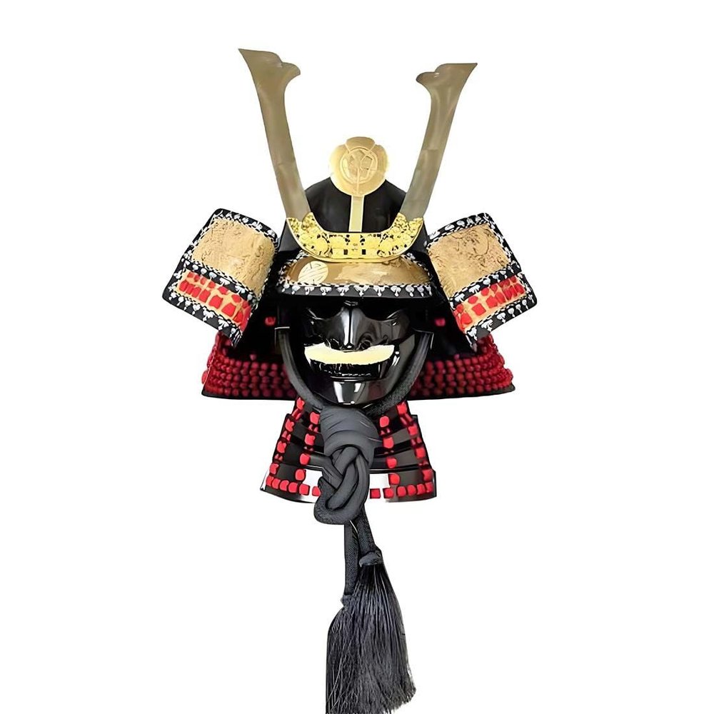 Karoyd Samurai Armor Helmet, Japanese Antique Samurai Wearable Armor Helmet Display Prop