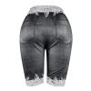 GOKKILRW Bermuda Shorts for Women Plus Size Capri Yoga Shorts High Waist Butt Lift Jeans Shorts Workout Jeggings with Pockets(Grey,Medium) view 3