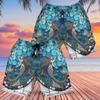 Men's Mosaic Mermaid Swim Trunks - Mermaid Lovers Quick-Dry Hawaiian Swim Shorts for Men Series 12 Size Size M view 2